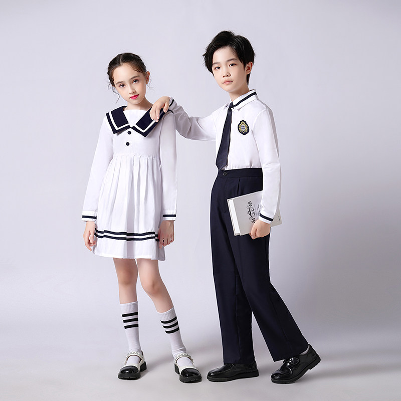 儿童演出服女童舞蹈服小学生元旦大合唱男童礼服诗歌朗诵表演服装