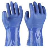 全浸塑杀鱼橡胶止滑劳保手套加厚全胶皮颗粒防水防滑工作耐磨防油