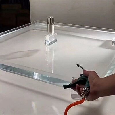 压克力高透明一体式五面托盘抽屉拍摄水箱水槽鱼缸定制防尘罩高清