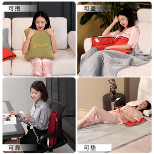 抱枕电热毯二合一护膝毯办公室午睡毯电热被子暖身毯盖腿电褥单人