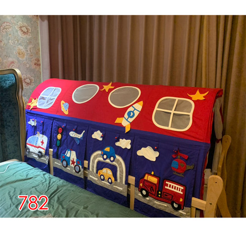 床上帐篷上下床布幔儿童床床蓬围帘床童床房子遮光床帐篷