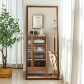 北欧风穿衣镜全身镜落地镜家用挂墙服装 试衣镜显瘦显高镜子 店立式