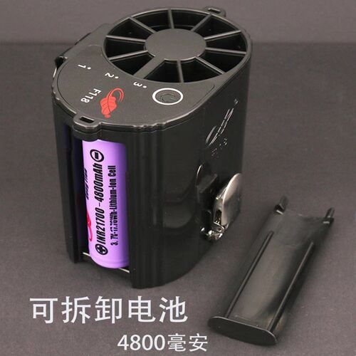 共田f118工地随身挂腰制冷静音挂脖式小风扇芭蕉充电大功率超强力