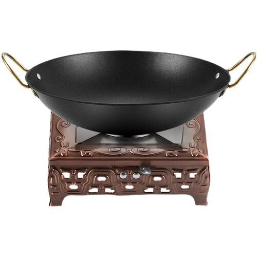 酒精炉小火锅家用饭店干锅锅仔商用固体液宿舍酒精锅酒店用小套装 - 封面