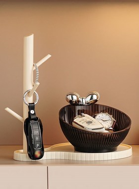 入户玄关收纳盒门口放钥匙置物架家居装饰品摆件乔迁新居礼品礼物