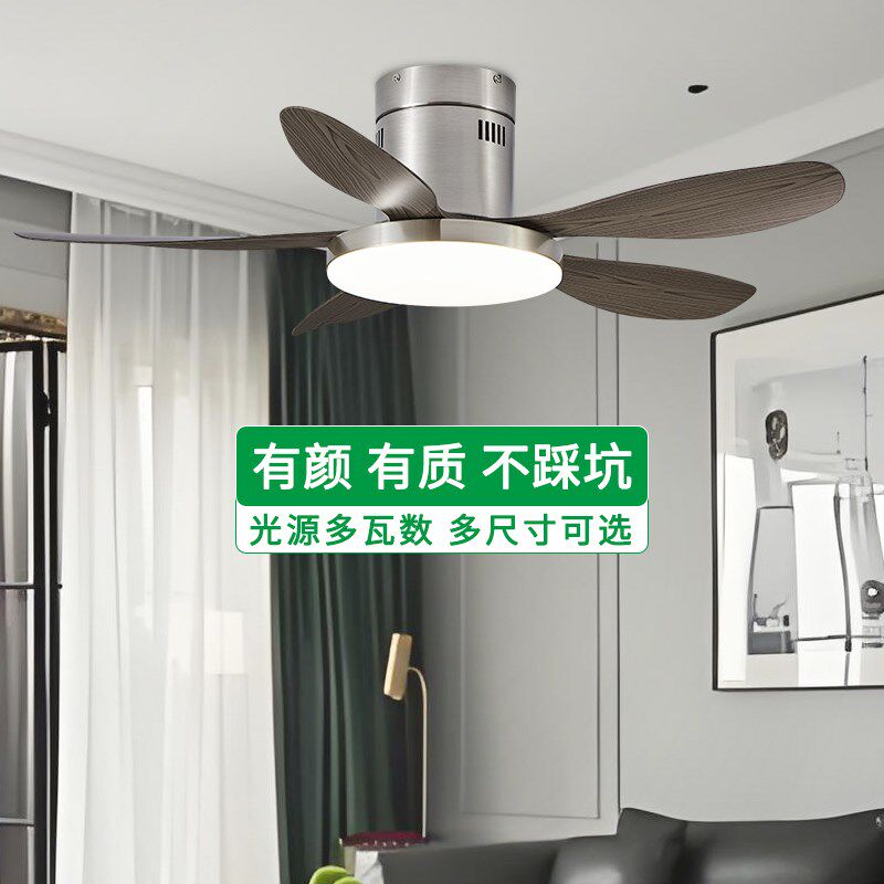 餐厅变频风扇灯新款客厅大风力吸顶带灯电扇灯吊扇灯家用一体灯