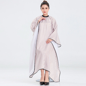 复古围布时尚 油头标配定制LOGO店名 条纹高端发廊专用剪发理发男士