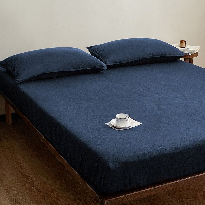 A类夏季纯色砂洗旧感80支兰精天丝床笠单件莱赛尔超柔软裸睡床罩,床上用品,床笠,淘宝优惠券,粉丝福利购,淘宝优惠卷