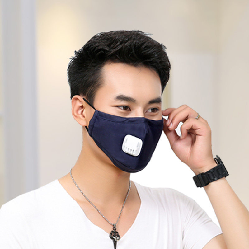 冬季口罩女神时尚3D立体纯棉可洗防雾霾滤片男潮款黑色保暖可调节