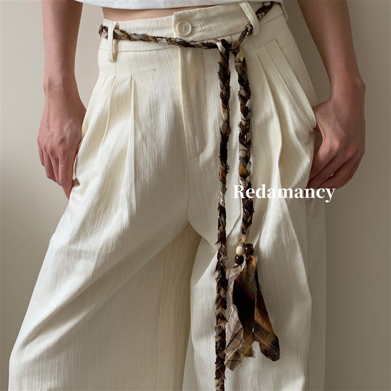 小众设计博主同款编织腰绳绑带腰链街头休闲个性时尚服饰配饰链