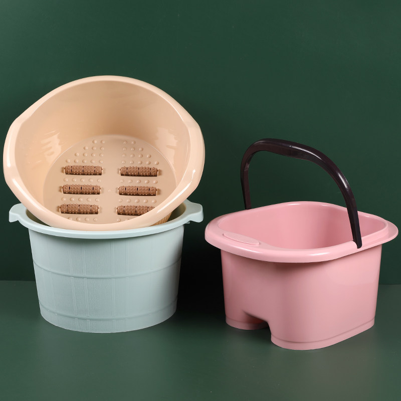加厚大号塑料按摩洗脚盆泡脚足浴盆家用泡脚桶带滚轮加高足浴桶,家庭/个人清洁工具,足浴盆/足浴桶,淘宝优惠券,粉丝福利购,淘宝优惠卷