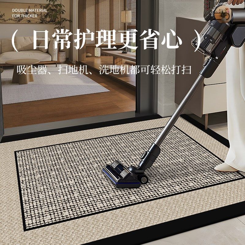 新款入户门地垫中古门口地毯可裁剪高级复古门垫入门脚垫耐脏免洗,居家布艺,入户地垫,淘宝优惠券,粉丝福利购,淘宝优惠卷