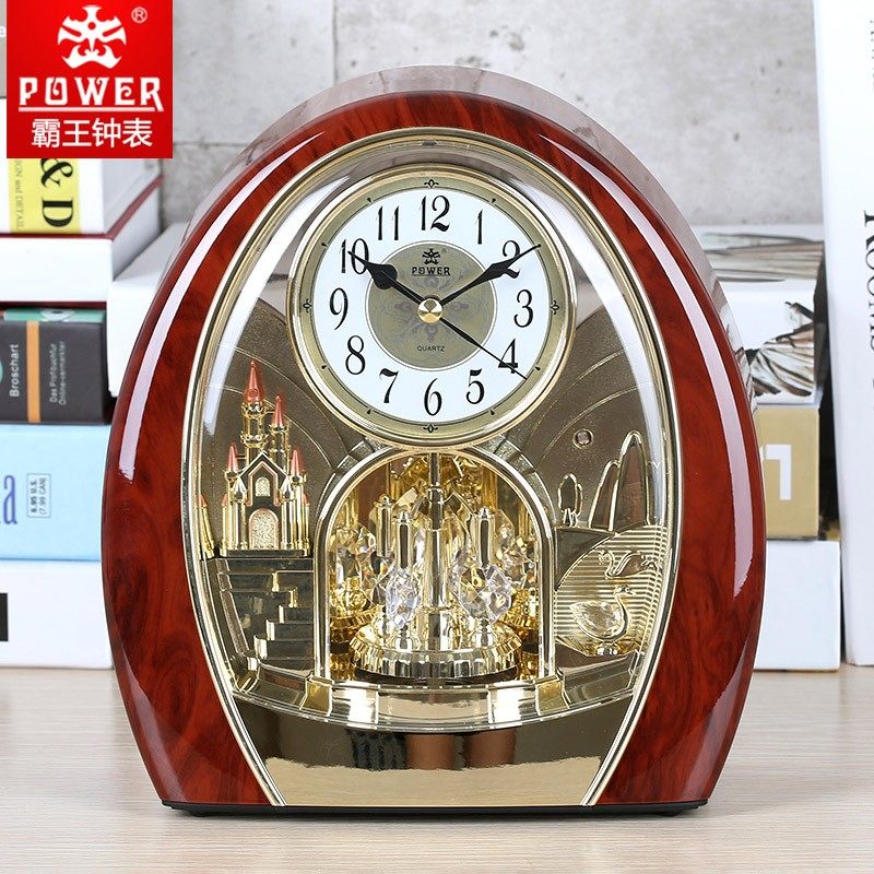 霸王钟表欧式台钟客厅台式家用时尚创意音乐复古座钟书房静音摆钟,家居饰品,座钟,淘宝优惠券,粉丝福利购,淘宝优惠卷