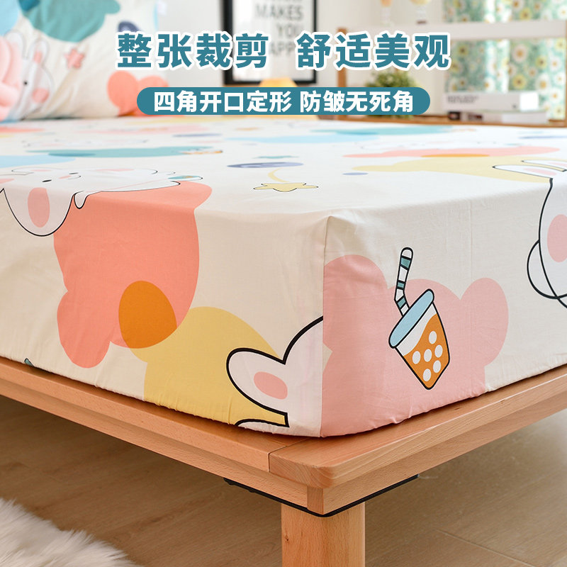 定做 儿童卡通床笠单件纯棉1.2m床1.5米婴儿床单床罩薄床垫保护套