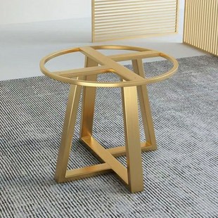 圆桌腿支架大理石岩板茶几会议圆形桌脚餐桌架加厚款饭店圆台底座