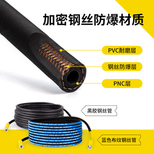 洗车机高压防爆钢丝水管380型558黑猫清洗机出水配件水枪管子接头
