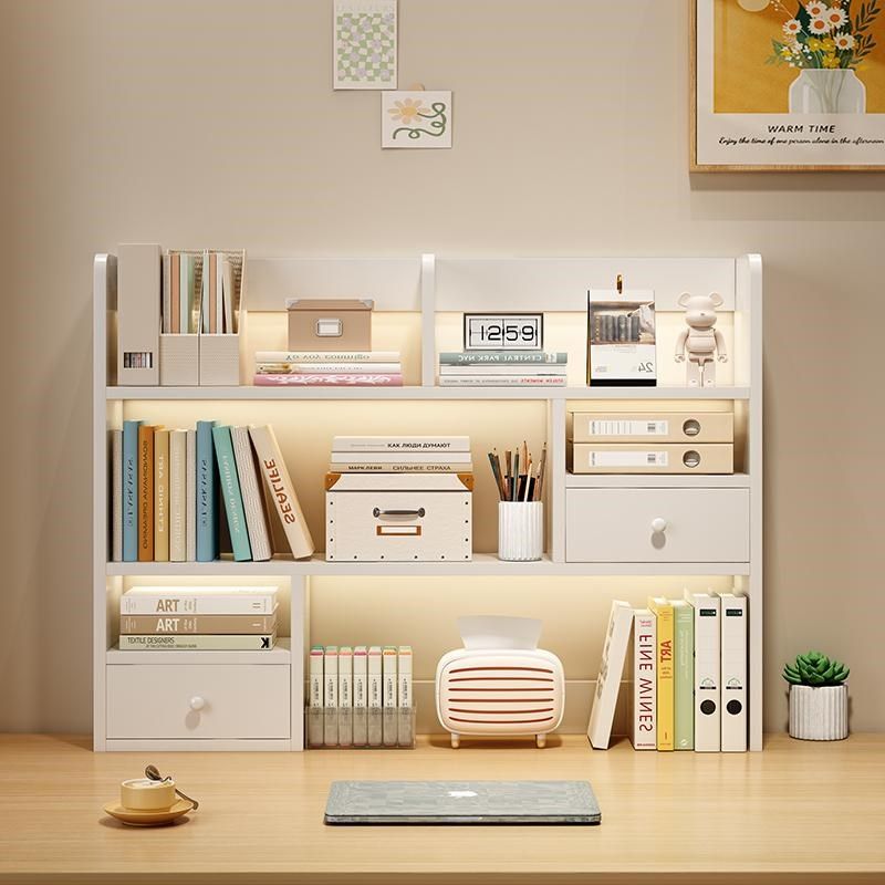 桌面置物架桌上书架简易家用书架储物柜学生宿舍收纳架展示柜,住宅家具,书架,淘宝优惠券,粉丝福利购,淘宝优惠卷