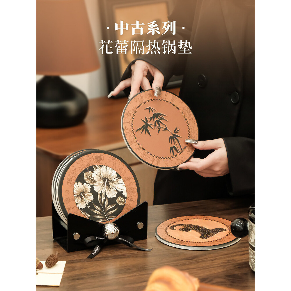 餐桌垫隔热垫耐高温防烫2025新感陶瓷砂锅垫防滑餐盘杯子碗垫