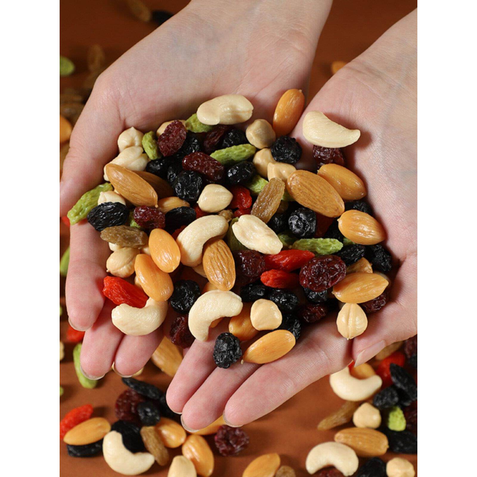 彷真坚果模型蓝莓蔓越莓黑加仑葡萄干夏威夷果巴旦木果盘装饰道具