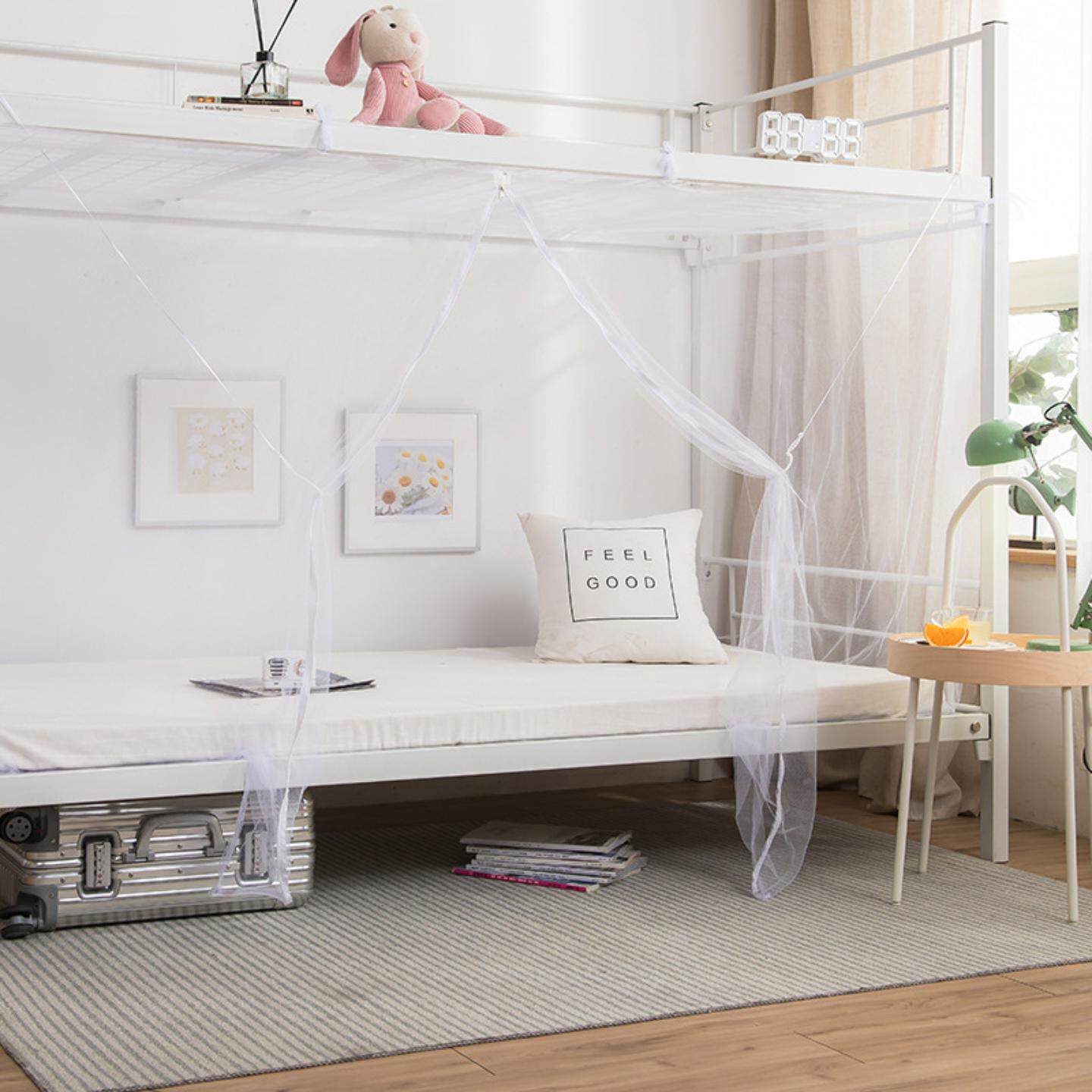 大学生宿舍蚊帐上铺上下铺加密寝室单人床防蚊家用纹章免安装