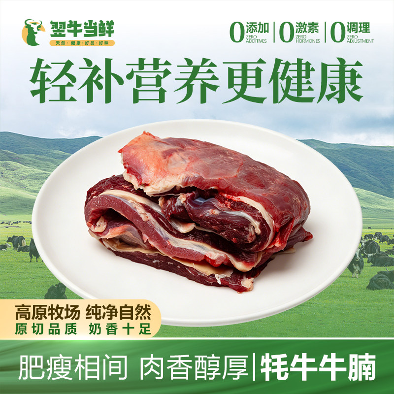 翌牛当鲜牦牛牛腩肉每日鲜切肉质细嫩高原牧场散养牦牛大块肉