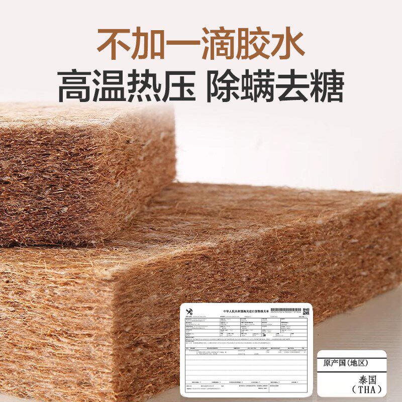 棕垫床垫10cm厚天然椰棕床垫硬质租房专用家用180x200儿童乳胶薄
