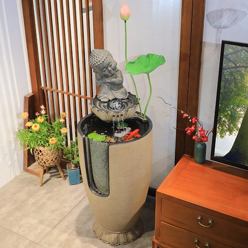 汉韵堂新中式流水摆件循环水景鱼缸室内客厅电视柜旁落地景观装饰,家居饰品,流水摆件,淘宝优惠券,粉丝福利购,淘宝优惠卷