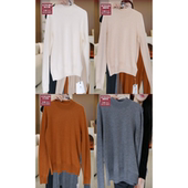 半高领打底针织衫 断码 HN613 P同源羊毛打底 可机洗 原399