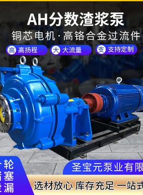 AH分数渣浆洗矿泥浆泵杂质泵矿用水泵卧式离心渣浆泵污水泵抽水泵