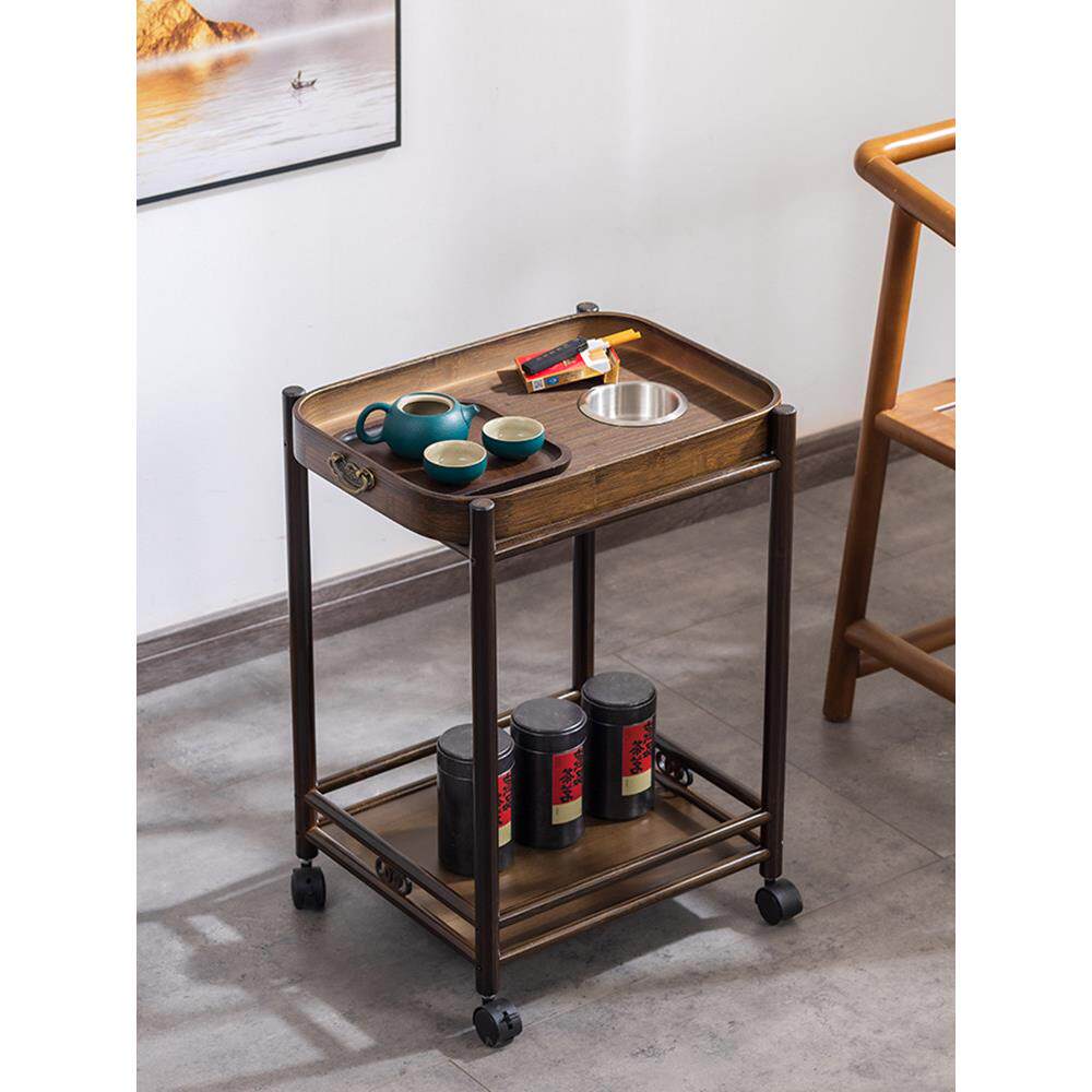 可移动麻将桌茶几茶水架烟灰缸水杯架茶桌棋牌室打牌放茶杯小边几