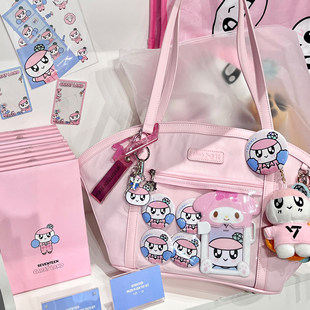 【现货】扇形痛绵羊泡芙原创追星痛包大容量单肩托特包双面通勤包