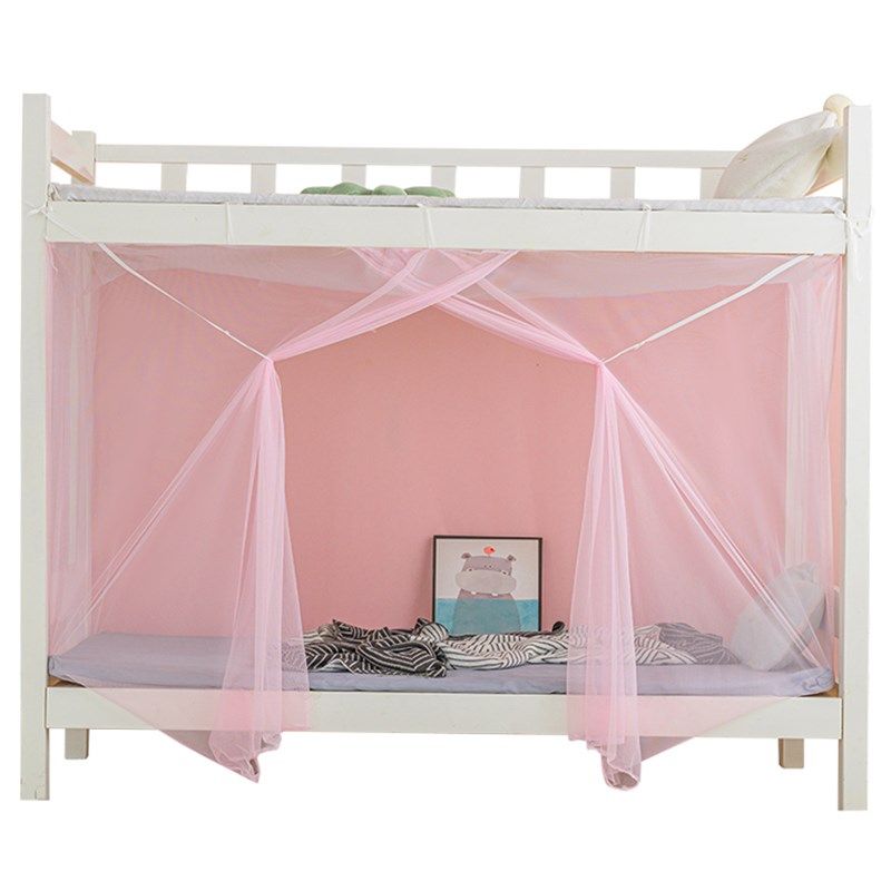 加密防蚊蚊帐家用学生宿舍卧室上下铺床帘单人床寝室上铺老式专用