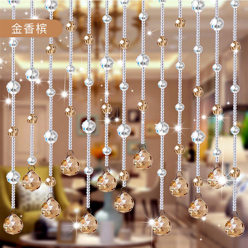 水晶珠帘门帘隔断帘客厅卧室装饰帘子diy手工穿珠散珠串珠材料包,居家布艺,珠帘/挂帘,淘宝优惠券,粉丝福利购,淘宝优惠卷