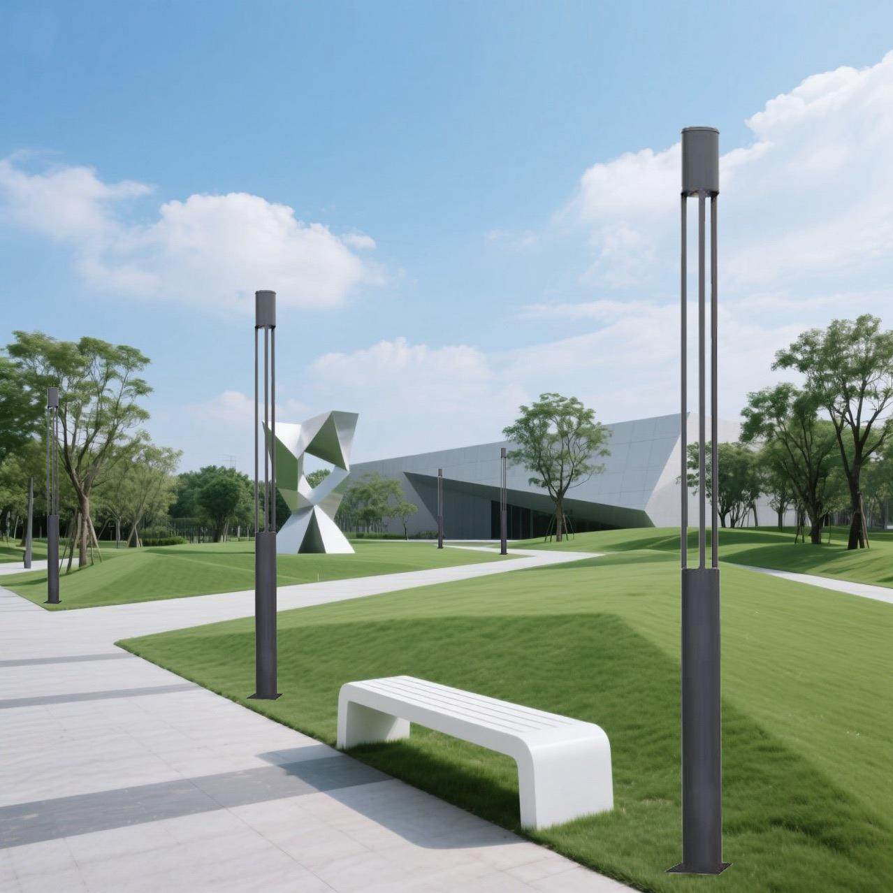 四柱灯户外园林现代led庭院灯家用别墅花园防水铝型材景观灯,家装灯饰光源,景观庭院灯饰,淘宝优惠券,粉丝福利购,淘宝优惠卷