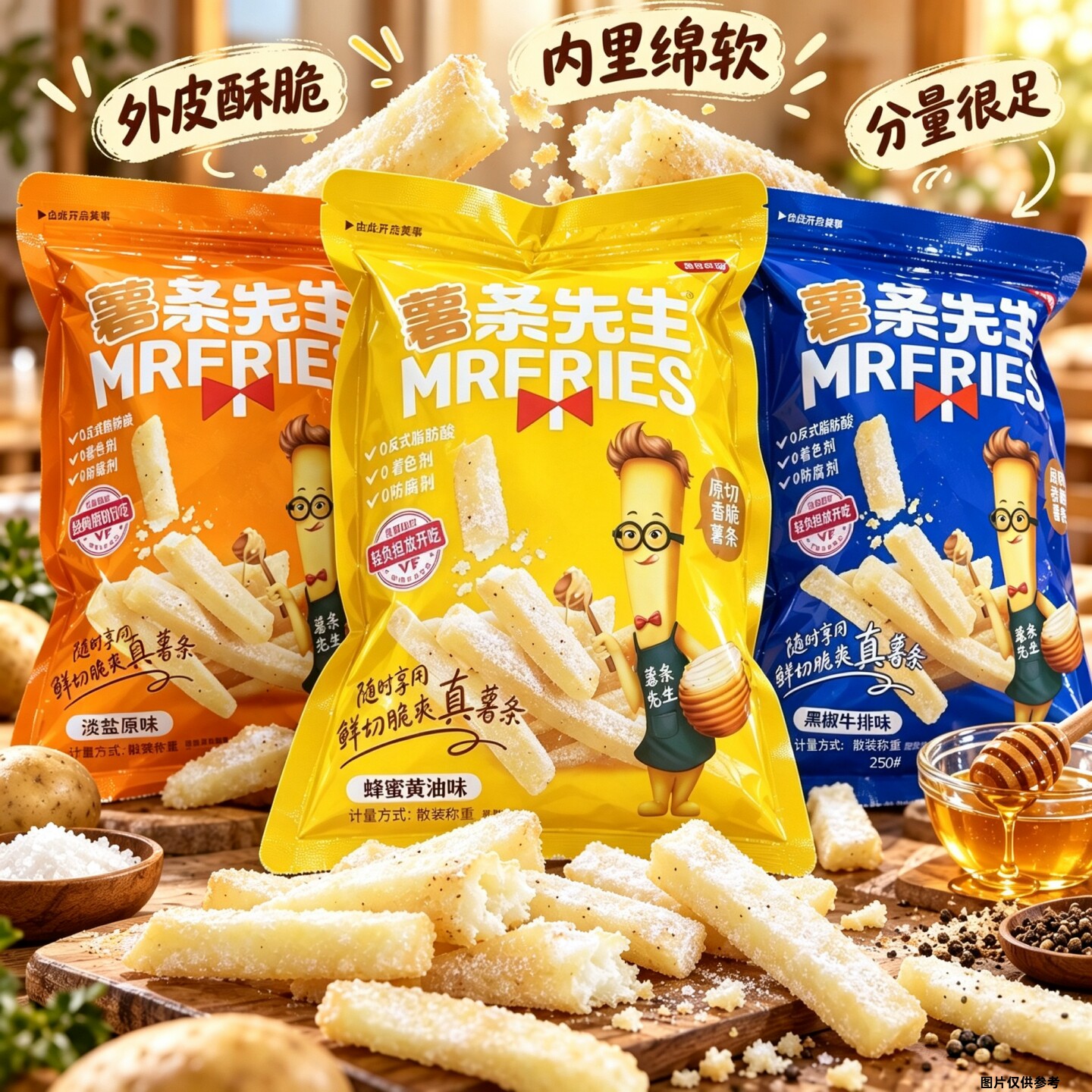 【新品】薯条先生土豆条香脆原切马铃薯条平替超越某生生大包装