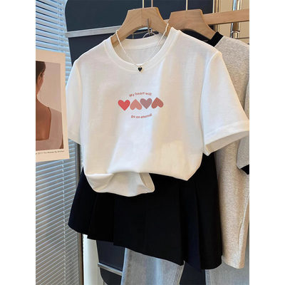 正肩设计感小众短袖T恤女内搭