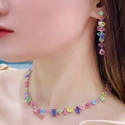 【新品】gema爱心项链女粉红色手