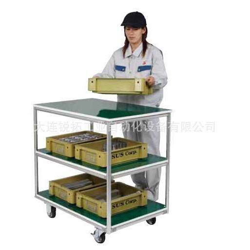 工业铝型材线棒搭物流手推 物料车 线棒周转车 订做铝合金推车