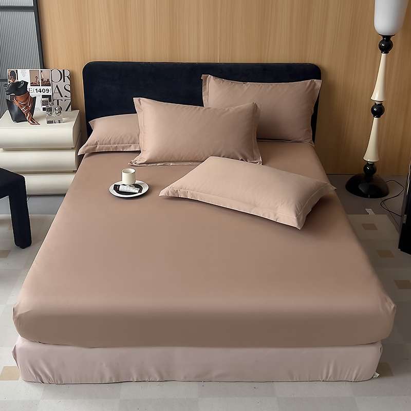 40S全棉床笠单件纯棉床单枕套单人宿舍被单学生双人垫单四季通用