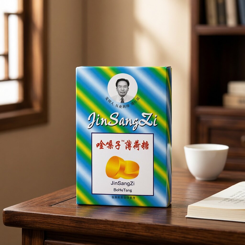 金嗓子喉宝糖润喉含片薄荷糖金色包装罗汉果胖大海润喉清凉护嗓清
