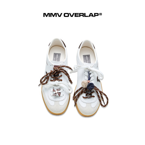 林一同款真皮增高复古德训鞋