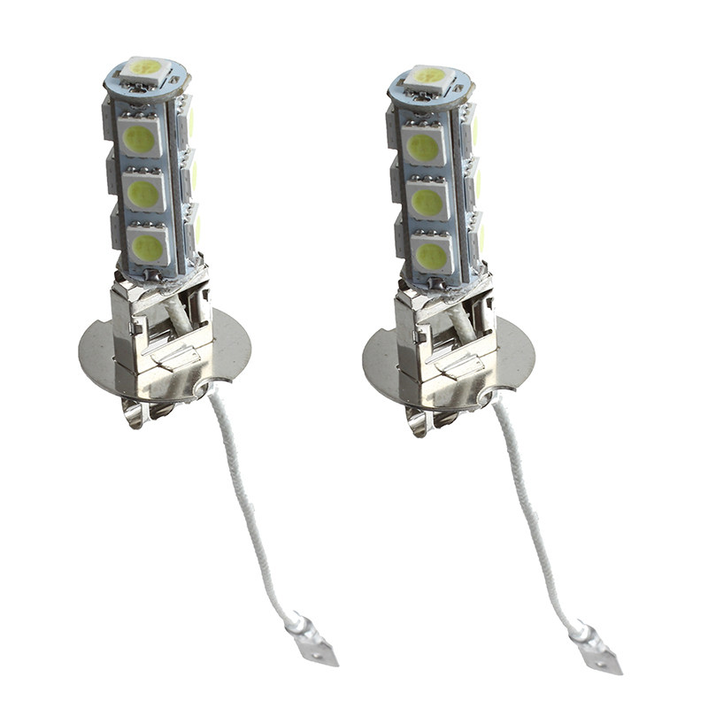 h1H3 灯泡雾灯 led汽车雾灯防雾灯h1H3-13SMD5050芯片高亮度雾灯