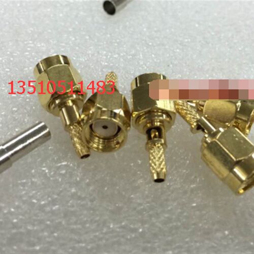 RF射频RP-SMA-J-1.5同轴跳线接头 AP高频SMA公反极50欧姆跳线接头