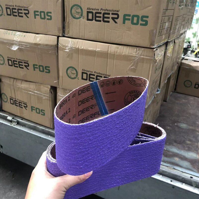 不锈钢坡口机进口砂带100*610 金属环形砂带精品蓝沙砂不锈钢扶手