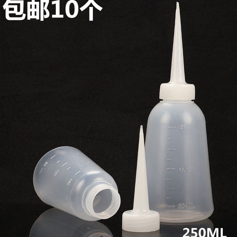 工业用加厚型机油壶塑料瓶,胶水壶,点胶壶,尖嘴壶大号油壶250ML