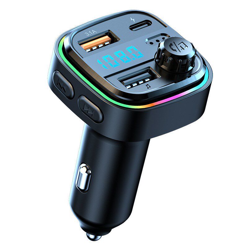 厂家新款蓝牙车载mp3播放器充电器多功能车载fm发射器车充快充
