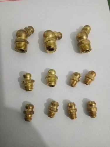 黄油嘴黄油枪配件黄油枪嘴镀铜黄油嘴M6M8M10镀黄色仿铜色黄油嘴