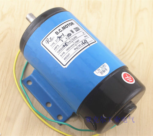 永磁直流电机100 150 200W DC直流马达 卧式 DC220V