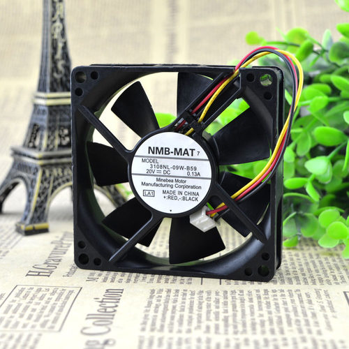 原装 正品 NMB 3108NL-09W-B59 8020 20V 0.13A 8CM/厘米风扇