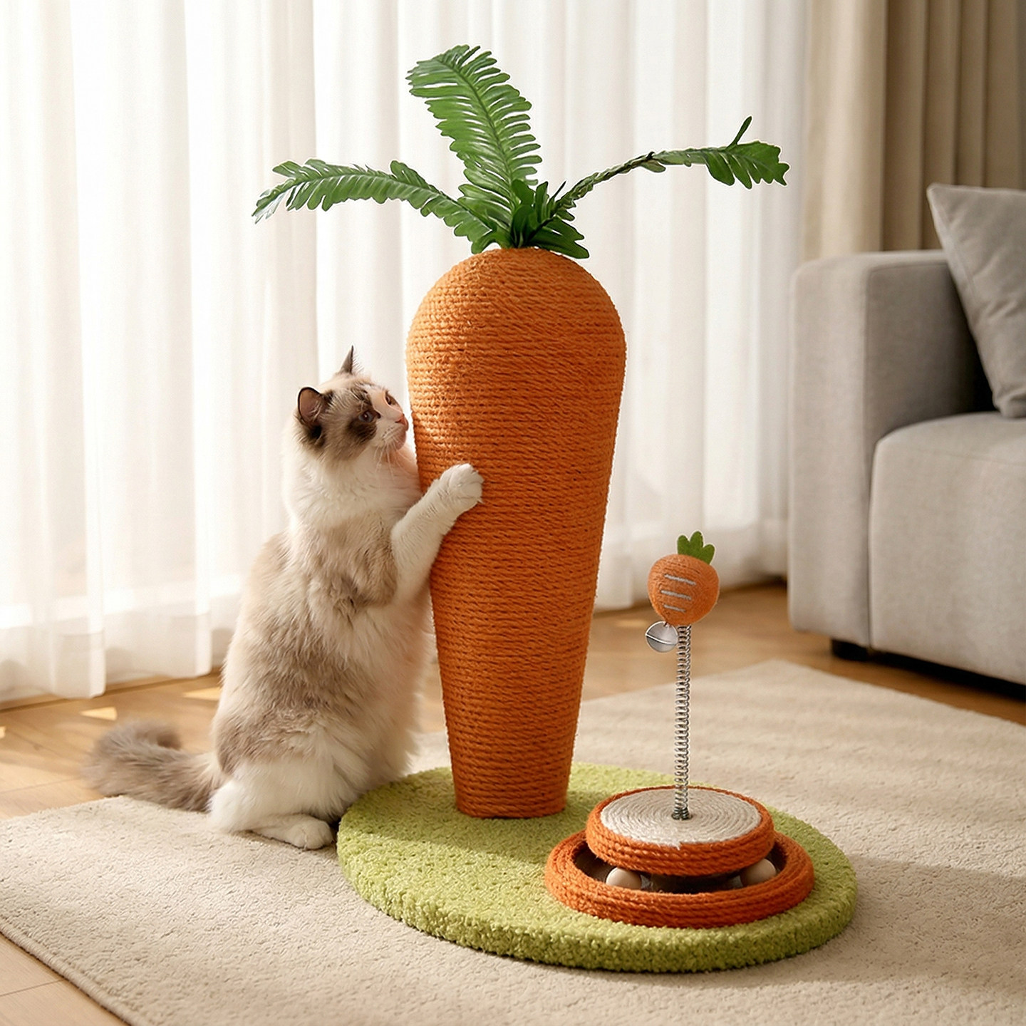 骄宠小户型立式猫抓柱猫爬架图片